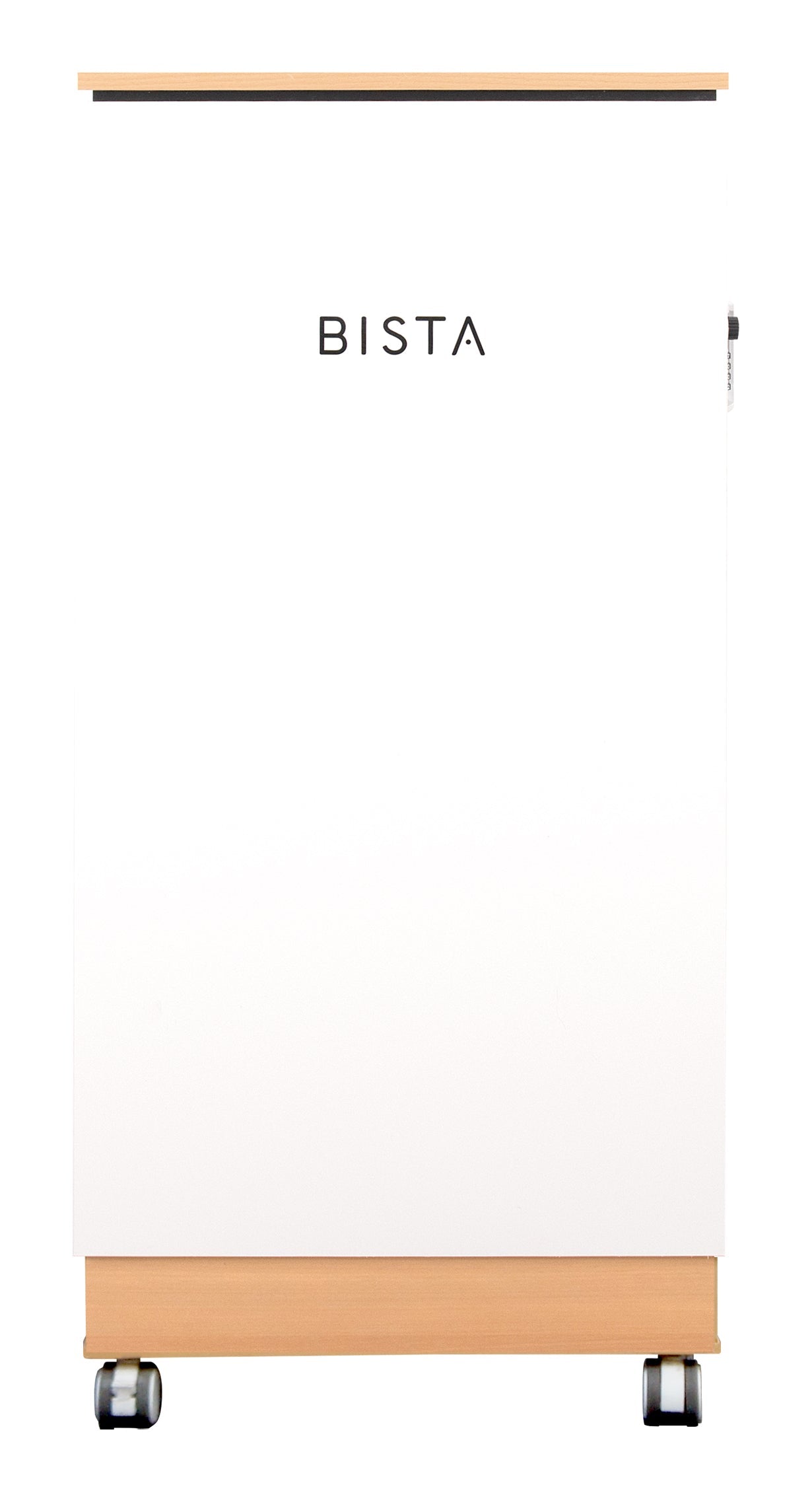 災害用備蓄スタンドBISTA(ビスタ)キャスター付き シンプルパッケージ 白