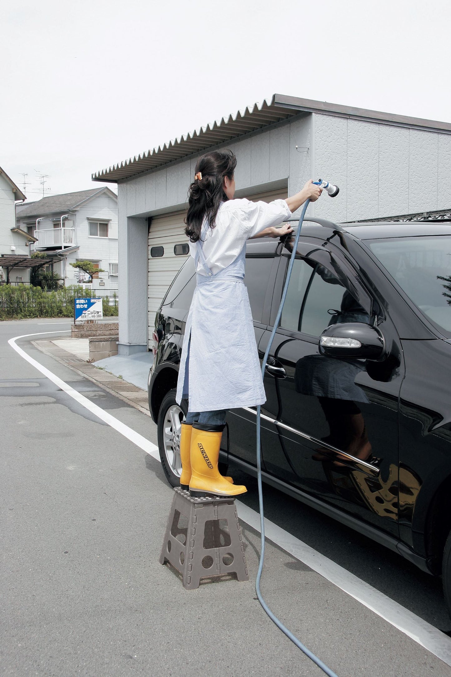 折りたたみ踏み台 セノビー ダークグレー
