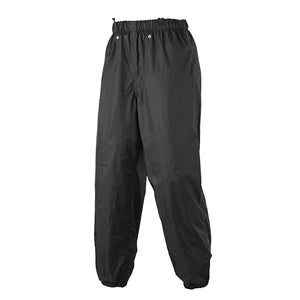レインパンツ 裾ゴムタイプ ブラック Mサイズ