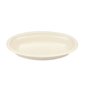 ECO&BASIC バガス カレー皿 ラミ加工 50入