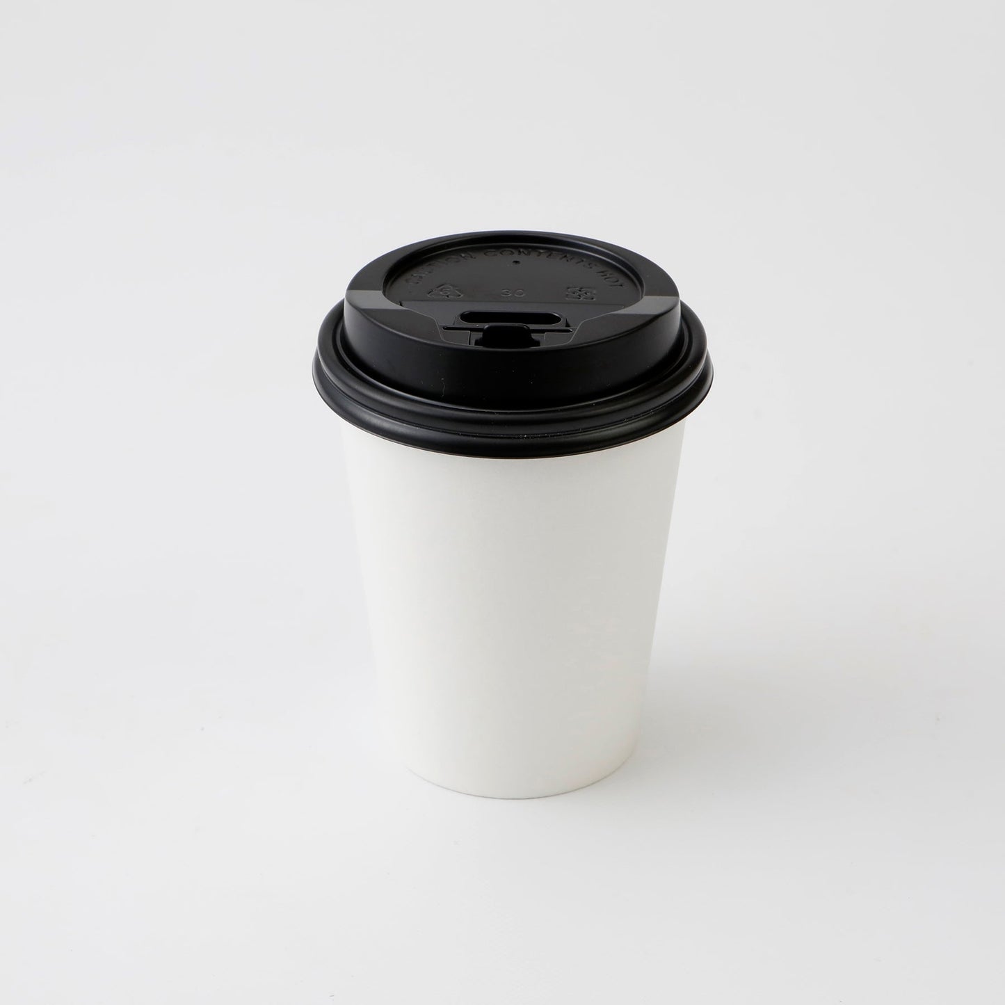 ECO&BASIC 10オンス紙コップ専用フタ 黒 50入
