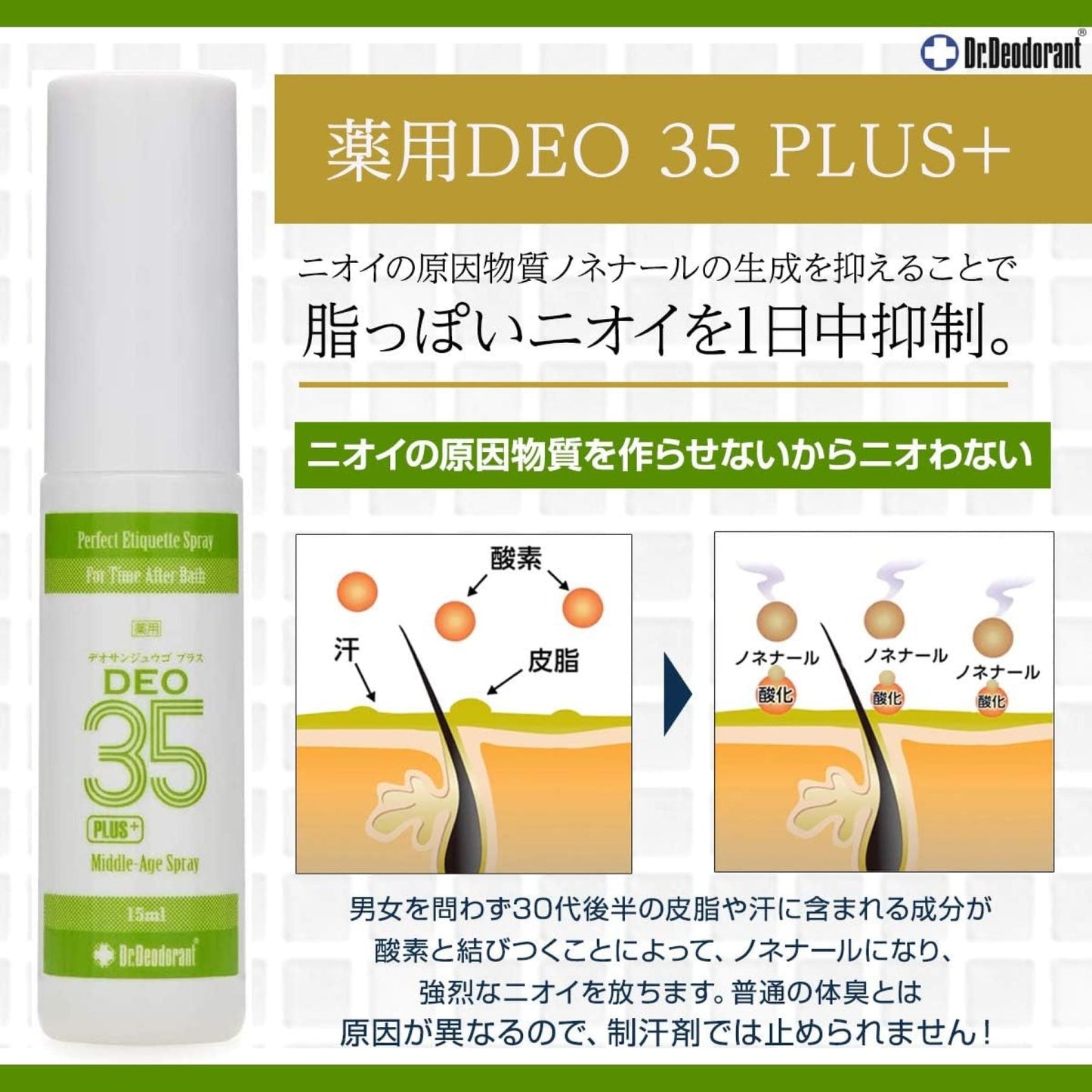 薬用ミョウバンせっけんEX20g・薬用DEO35 PLUS+15mL