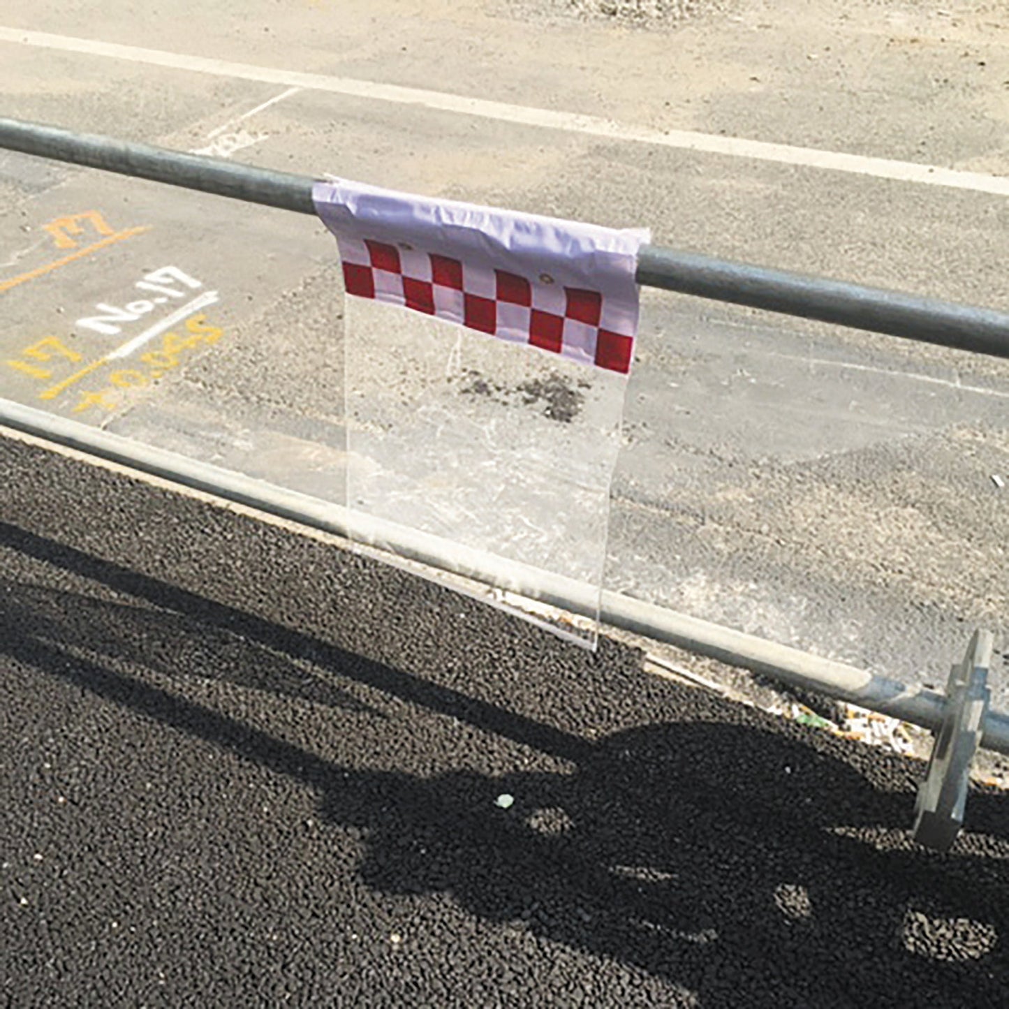 単管垂れ幕カバー(両面クリアタイプ)