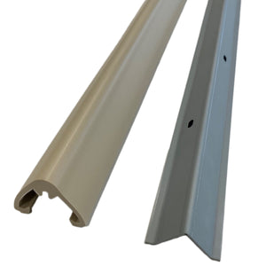 SCL型直角コーナー用コーナーガード 当板付き SCL-0035V 長さ1m アイボリー