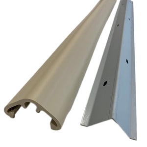 SCL型直角コーナー用コーナーガード 当板付き SCL-0065V 長さ1m アイボリー