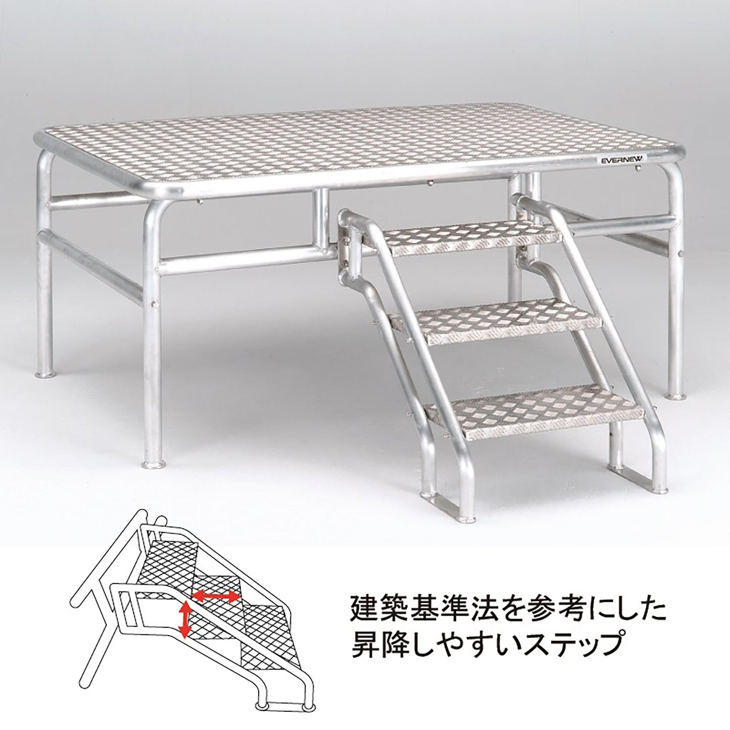 朝礼台オールアルミ180EV EKA505