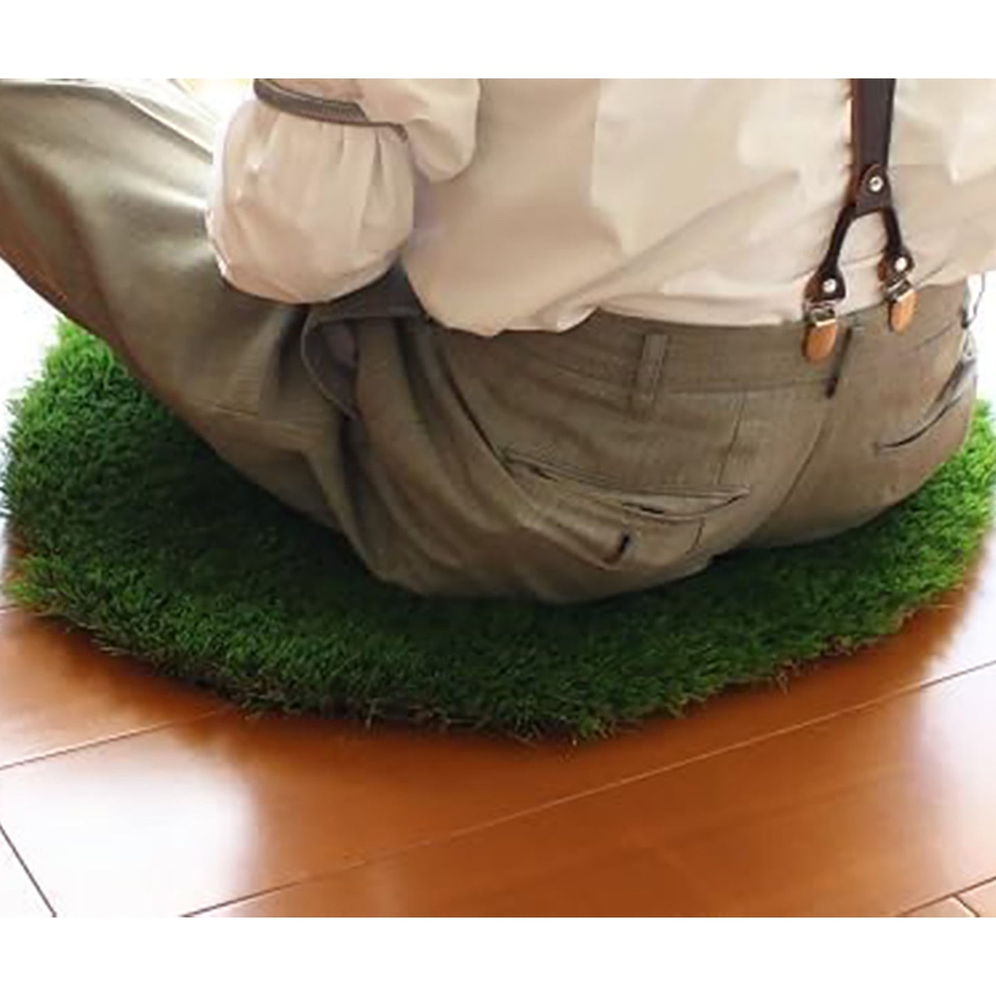 イフミック ストレスリムーバー 瞑想マット 正円直径60cm 人工芝