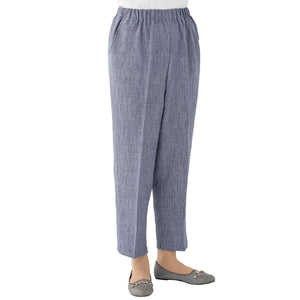 引っ張って開く裾ファスナーパンツ 診察湿布貼り 吸湿速乾 春夏 婦人 GY M