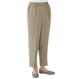 引っ張って開く裾ファスナーパンツ 診察湿布貼り 吸湿速乾 春夏 婦人 BG 3L