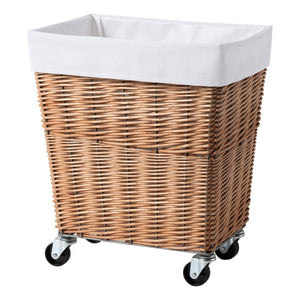 WILLOW LAUNDRY BASKET With CASTER 34L WH