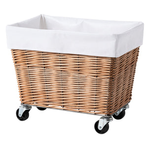 WILLOW LAUNDRY BASKET With CASTER 28L WH