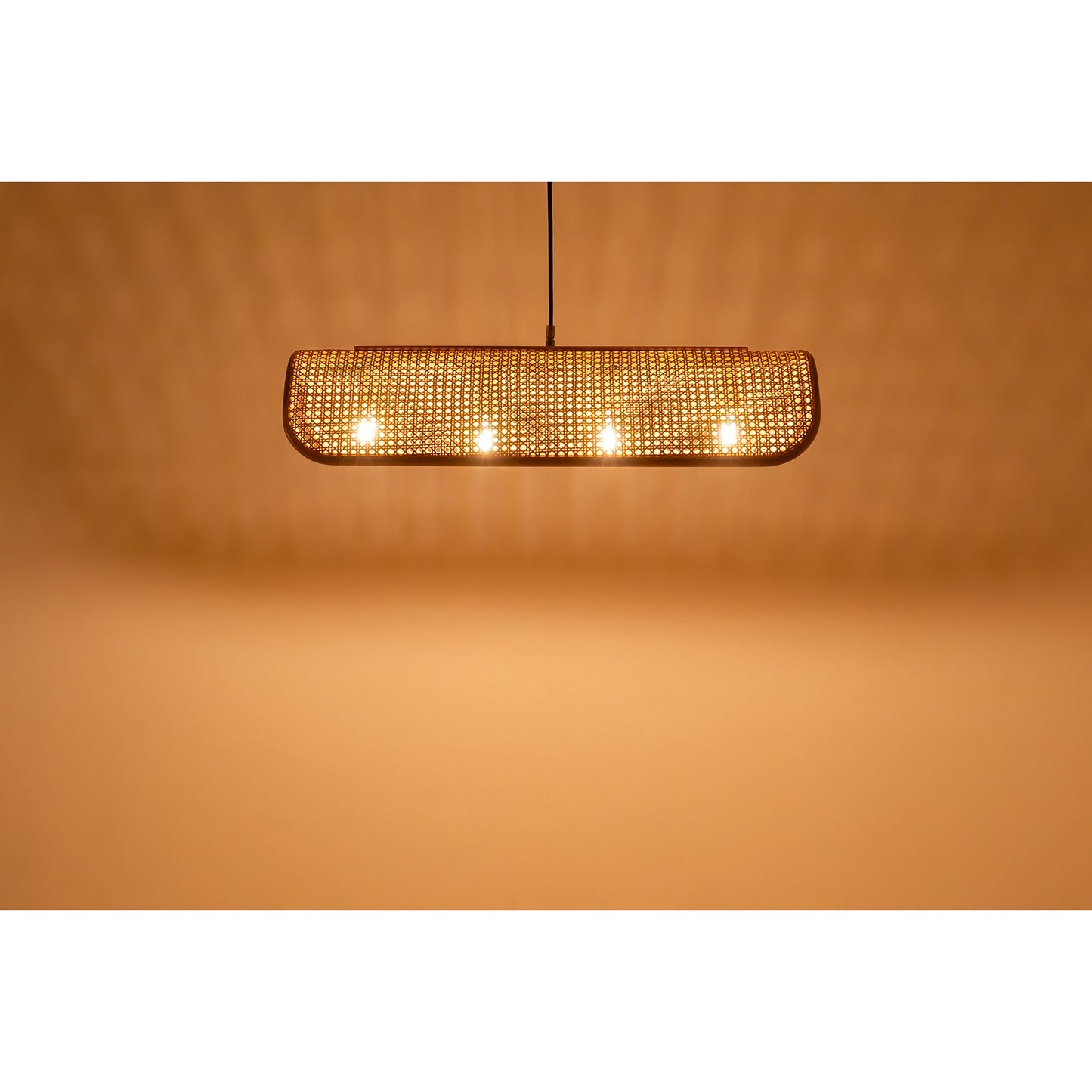 RATTAN PENGANT LAMP 4BULB NT