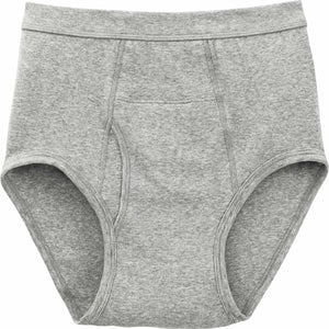 安心快適ブリーフ(2枚組) 前開きタイプ 抗菌防臭消臭 紳士用 GY M