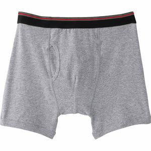 安心快適ボクサーブリーフ(2枚組) 前開き 速乾消臭加工 紳士用 GY 2L