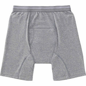 安心快適ロングボクサーブリーフ 前閉じ 尿漏れ対策 抗菌消臭 紳士用 GY 2L