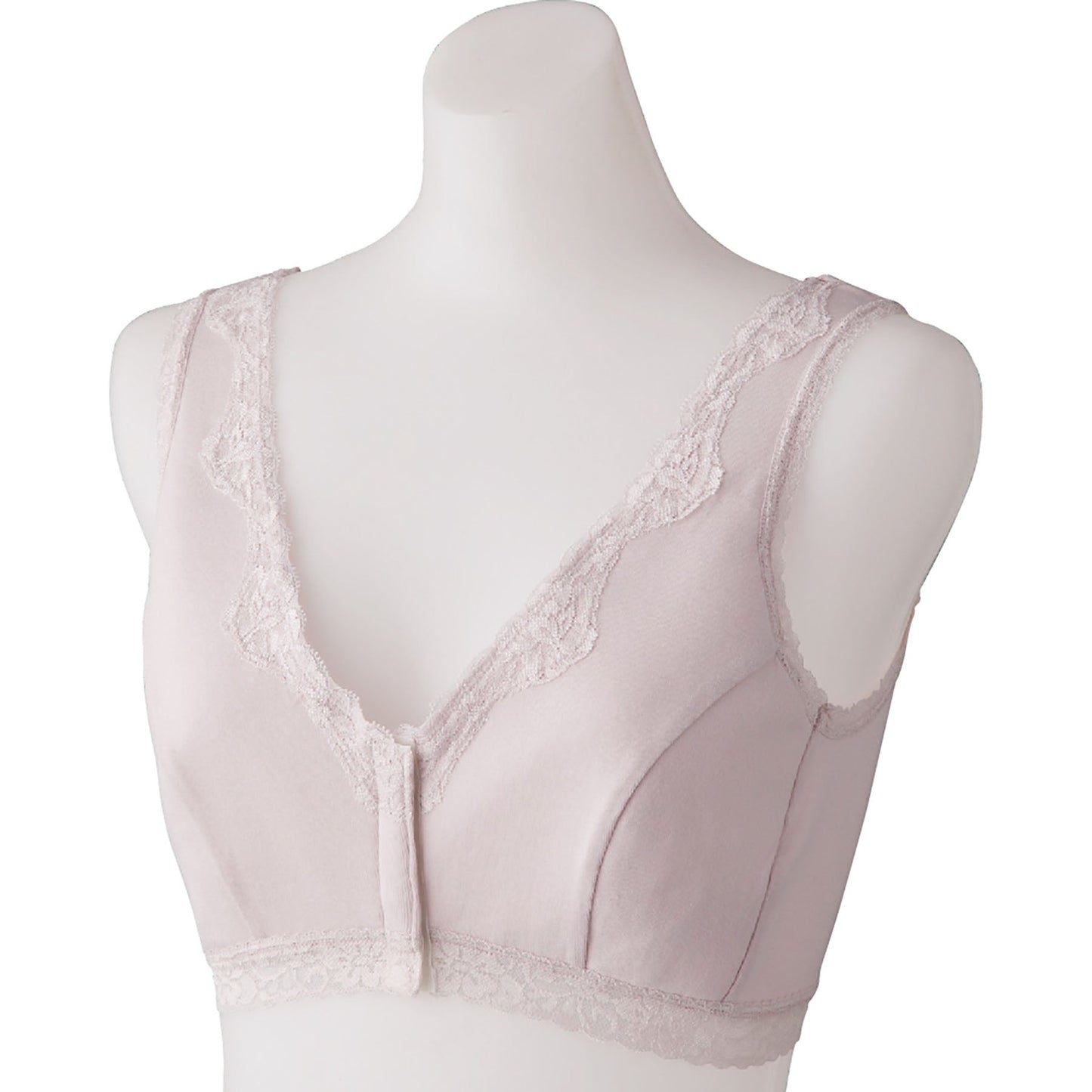 フロントホックソフトブラ 綿100% 脱着簡単 洗濯機丸洗い可 PH L