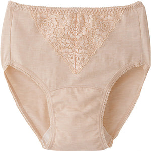 吸水パッド対応ショーツ 最大25cm 尿漏れ対策 ムレにくい BG 2L