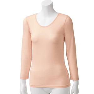 伸びるやわらかモダール混長袖インナー 肌着 着心地快適 婦人 SP M