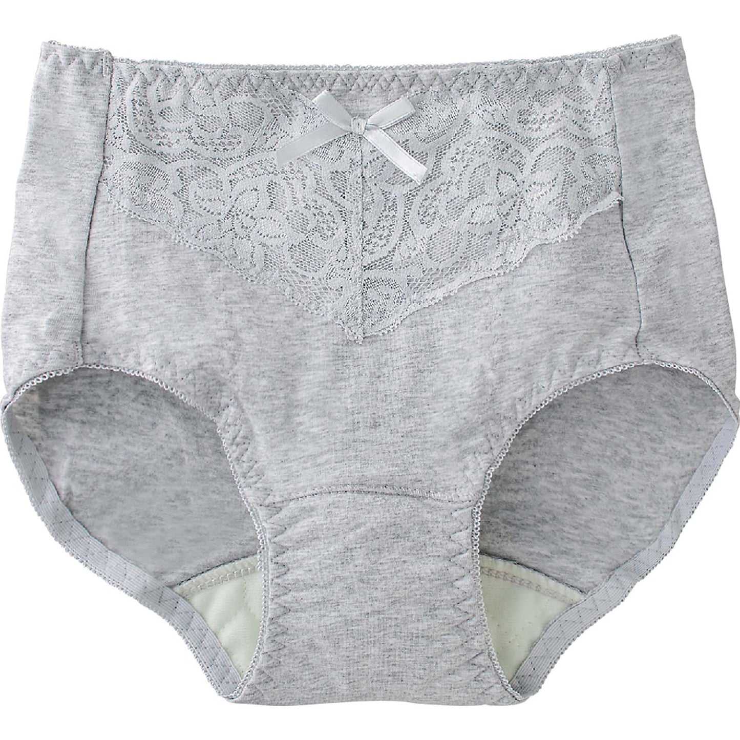 安心快適ショーツ 尿漏れ対策 抗菌防臭 吸水帯一体型 のびのび素材 GY L