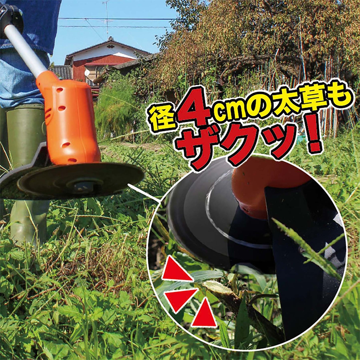 YARDFORCE 18Vコードレス電動草刈機 家庭用 充電式 軽量 静音設計