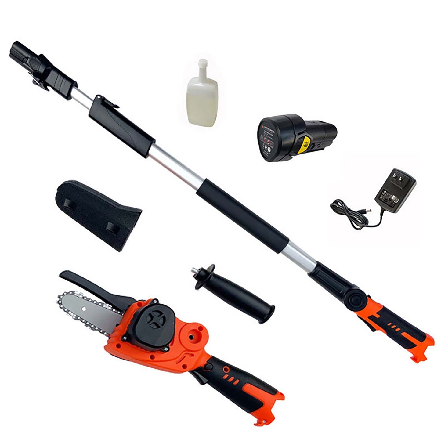 YARDFORCE 12Vコードレス高枝チェーンソーミニ 2way 1.7kg超軽量