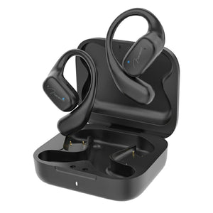 bluetooth耳掛けワイヤレスイヤホン 25H連続再生 落ちにくい ブラック