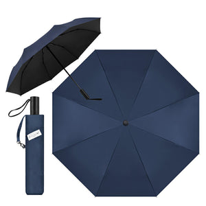 ワンタッチ折りたたみ日傘 晴雨兼用 完全遮光 男女兼用 軽量 ネイビー