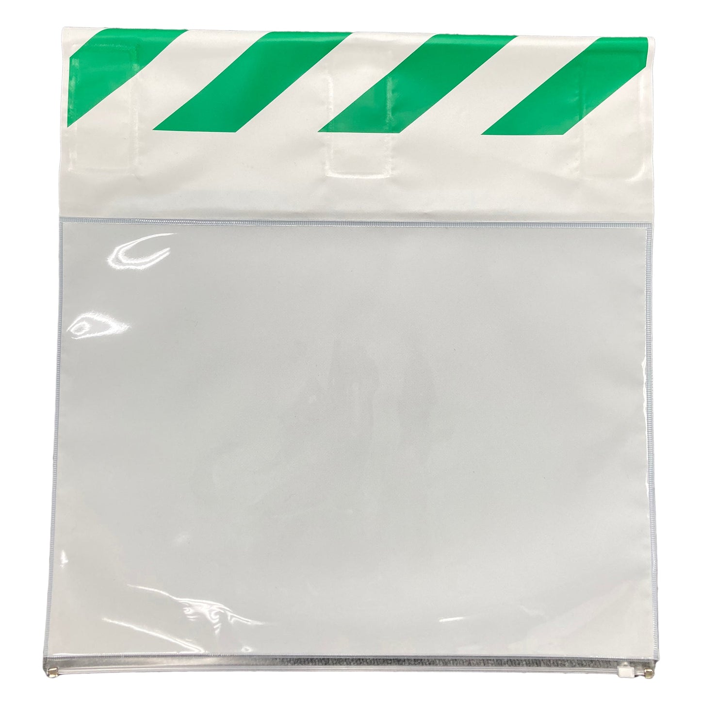 ポケット垂れ幕 緑/白 ヨコ