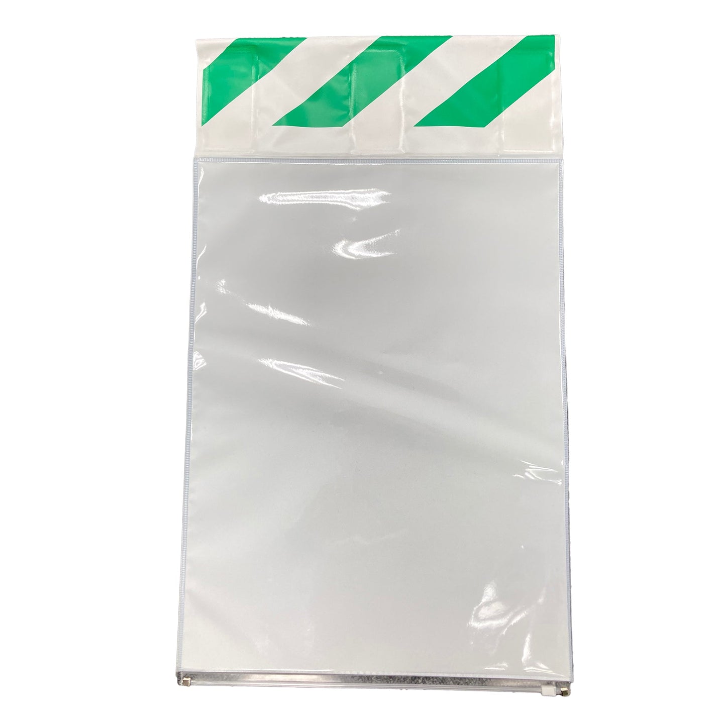 ポケット垂れ幕 緑/白 タテ