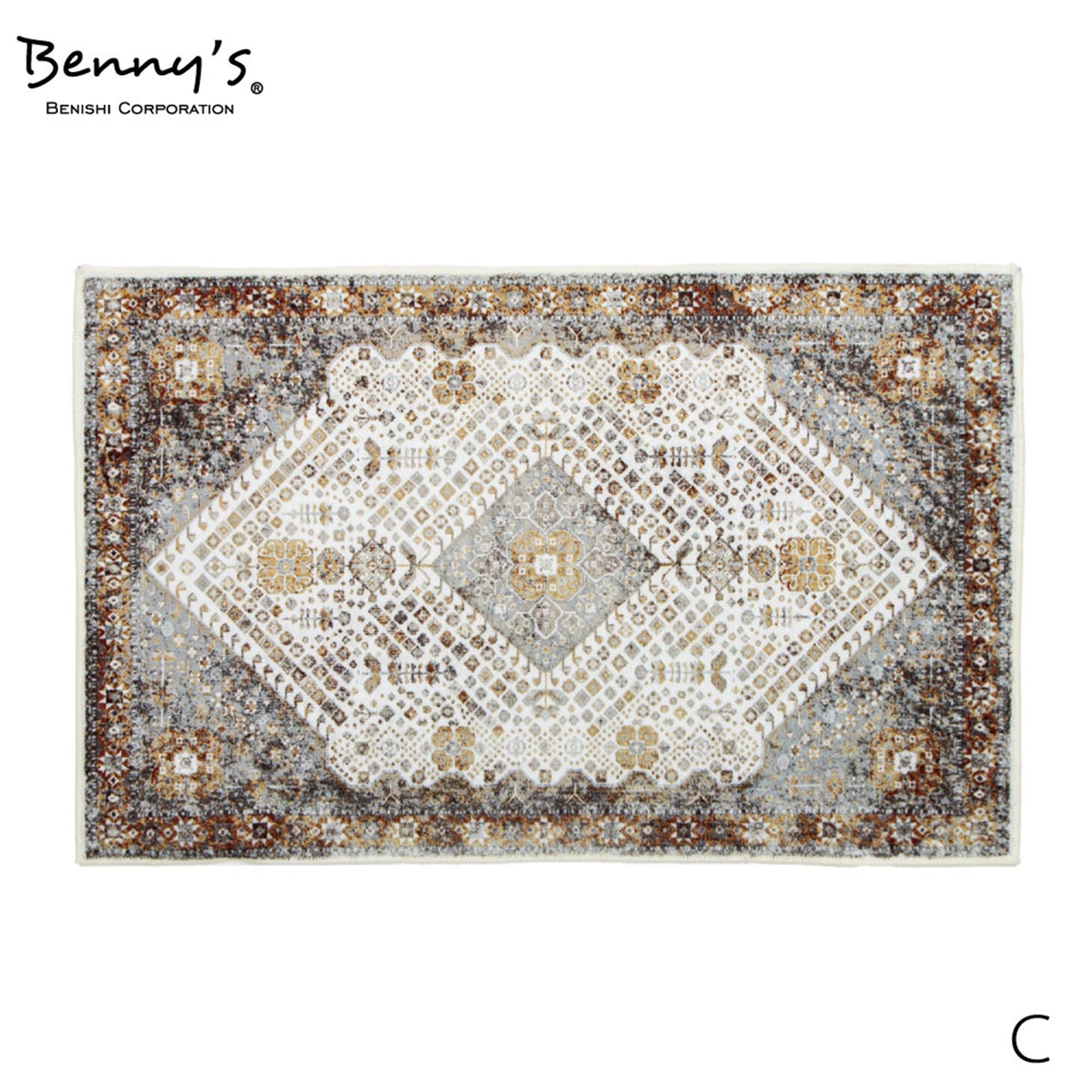 マイクロファイバーソフトタッチマット C ブラウン