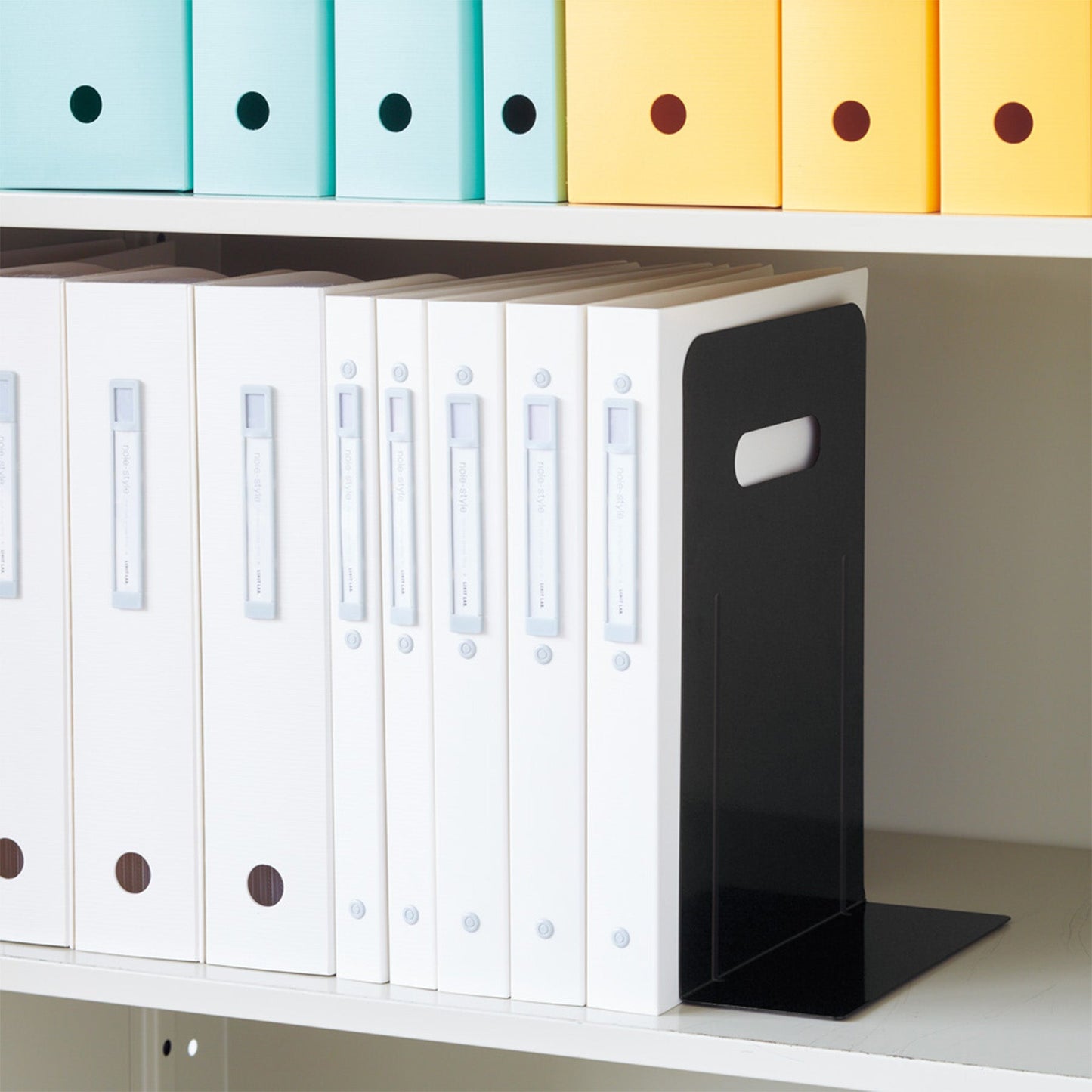 ブックエンド・ハイタイプ(マグネット付) ブラック