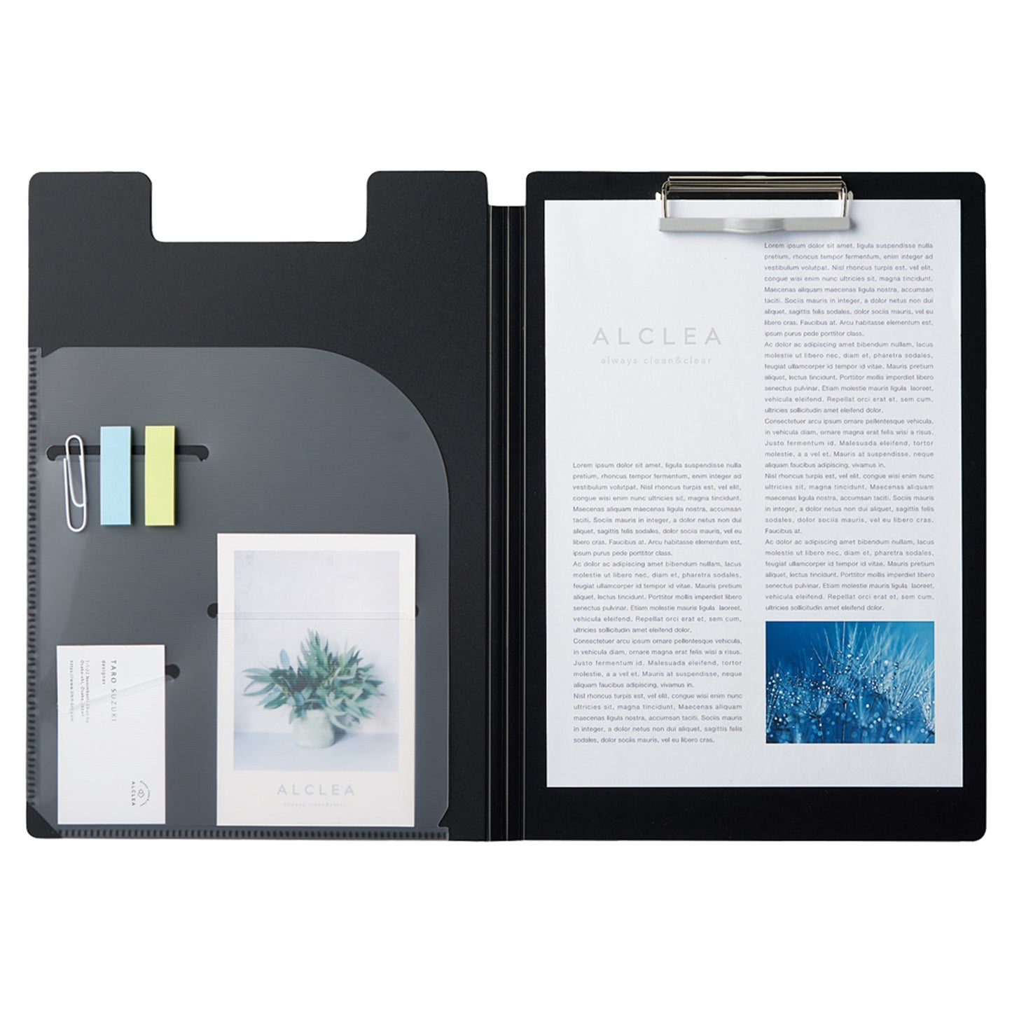 ALCLEA 抗菌クリップファイル A4 レッド