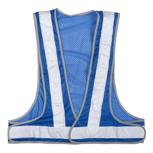 LEDオールシーズンメッシュベスト「光輝」 青色 LED-ASV-BW-B