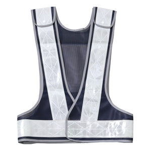 サイズ調整型台形シート付き 高輝度安全ベスト MV70-BW-T