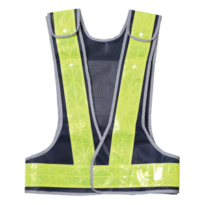 サイズ調整型台形シート付き 高輝度安全ベスト MV70-BL-T