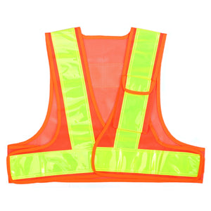 ポケット付ショート丈 高輝度反射ベスト MV70-OL-S