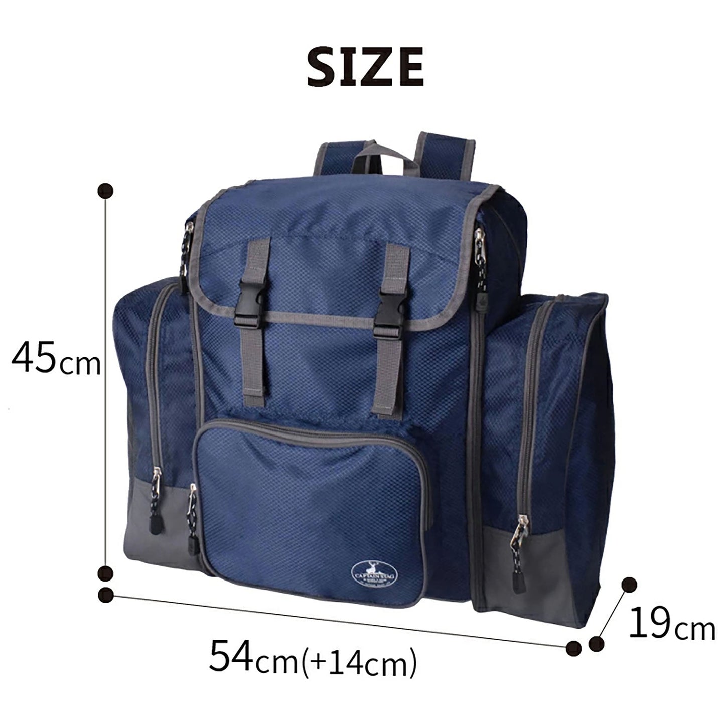 CAPTAIN STAG サブリュック 1314 46L~58L ブラック