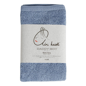 エアーかおる ダディーボーイ ウォッシュタオル 34×40 ふんわり 速乾 マウンテンブルー