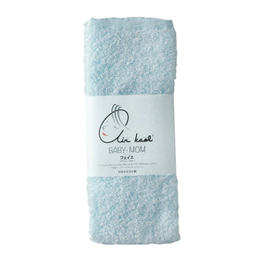 エアーかおる べビマム フェイスタオル 34×85 赤ちゃん用 柔らかい 繊細 そよ風ブルー