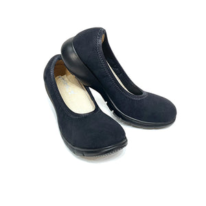 ラックラック 空飛ぶ洗えるパンプス 超軽量 撥水 丸洗いOK ブラック 24cm