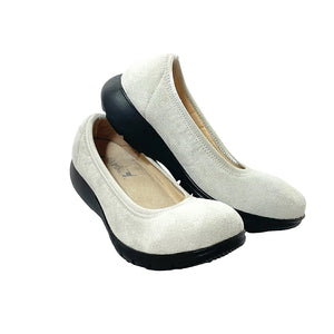 ラックラック 空飛ぶ洗えるパンプス 超軽量 撥水 丸洗いOK オフホワイト 23cm