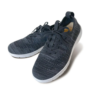 ラックラック 空飛ぶストレッチニットスニーカー のびのび生地 ブラック 24cm