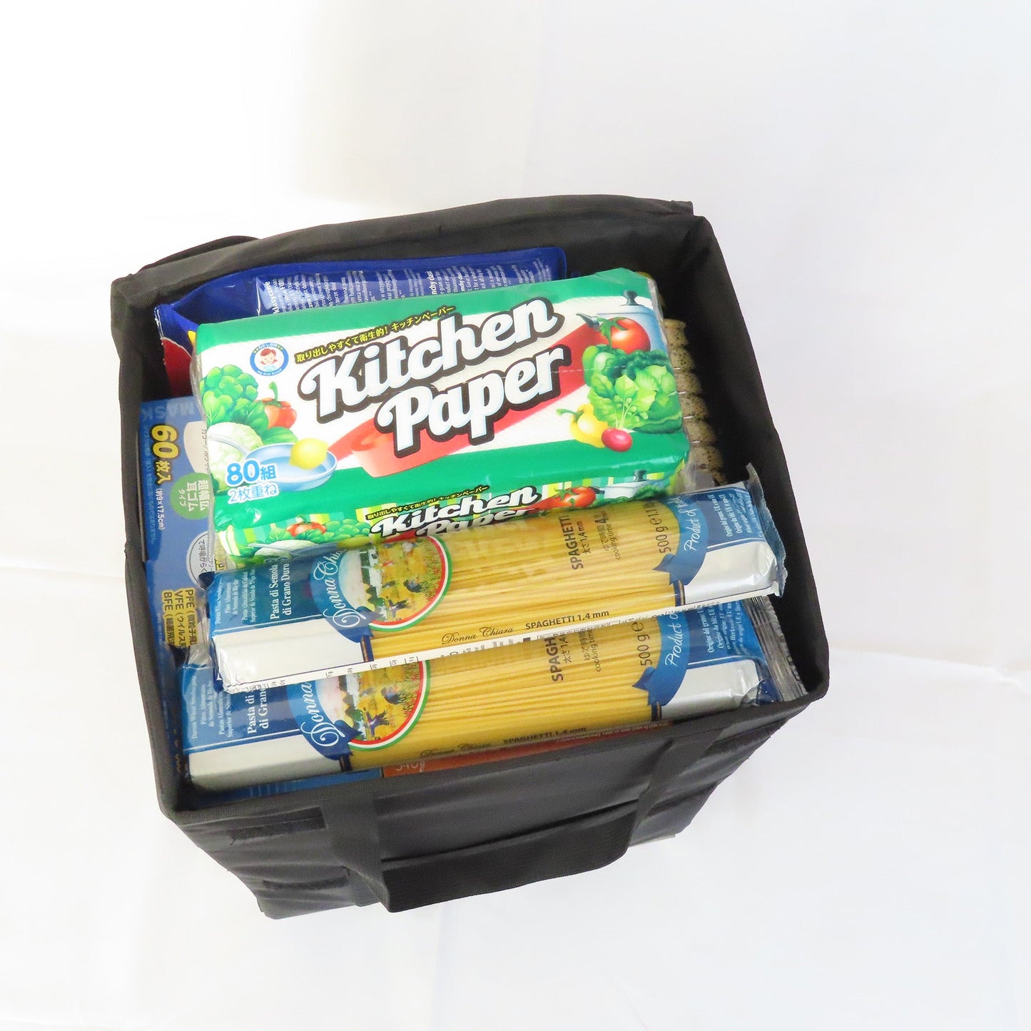 Felio スマートショッピングバッグ エッグホルダー付 ブラック