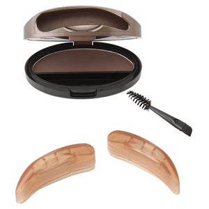 ニューアイブロウスタンプ 眉スタンプ 時短 左右対称 ディープブラウン/アーチ