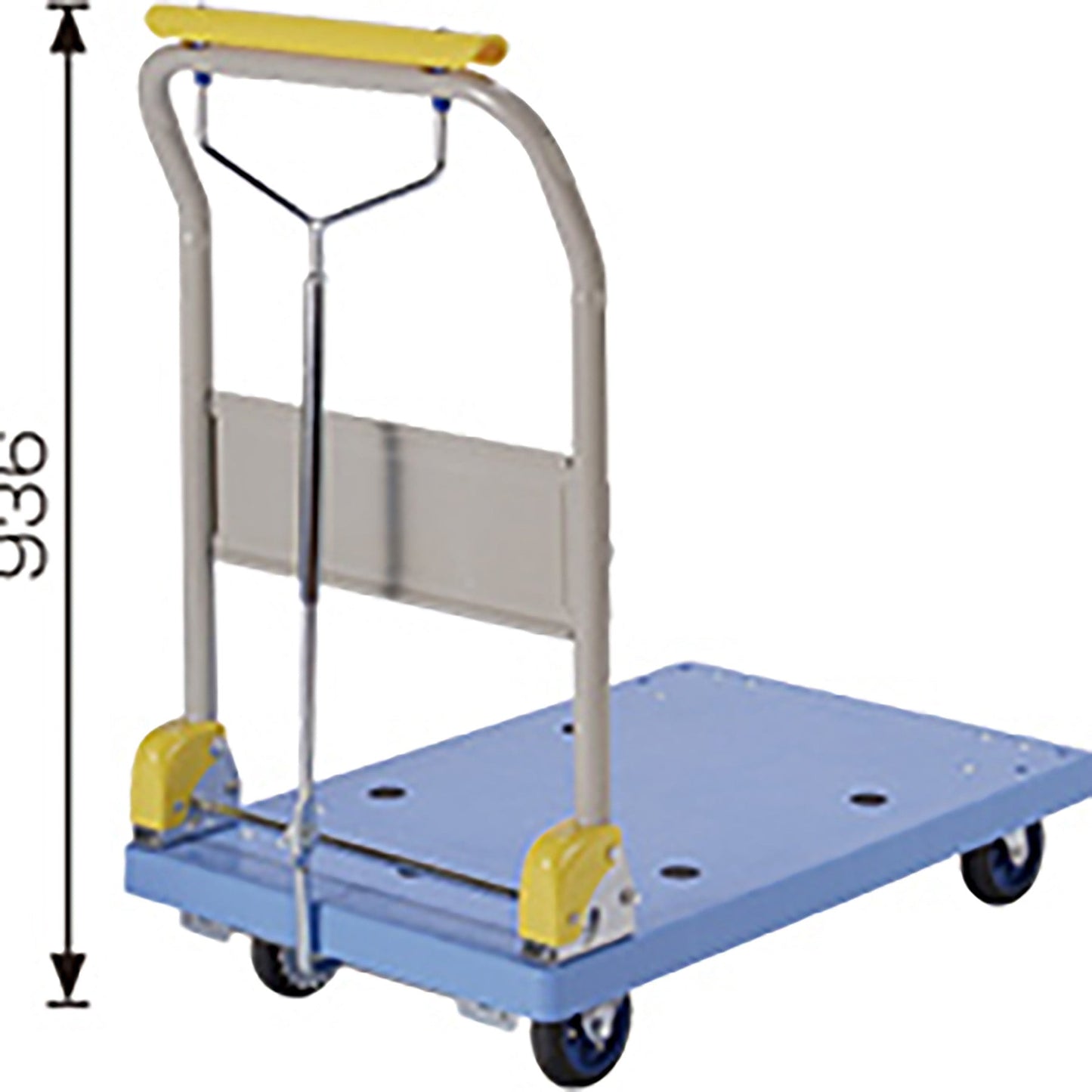 710x455mm/150kg 運搬車(ハンドブレーキ付)