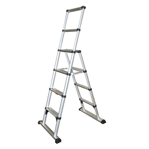 コンビラダーN10ES ワンタッチ収縮式アルミ製伸縮脚立