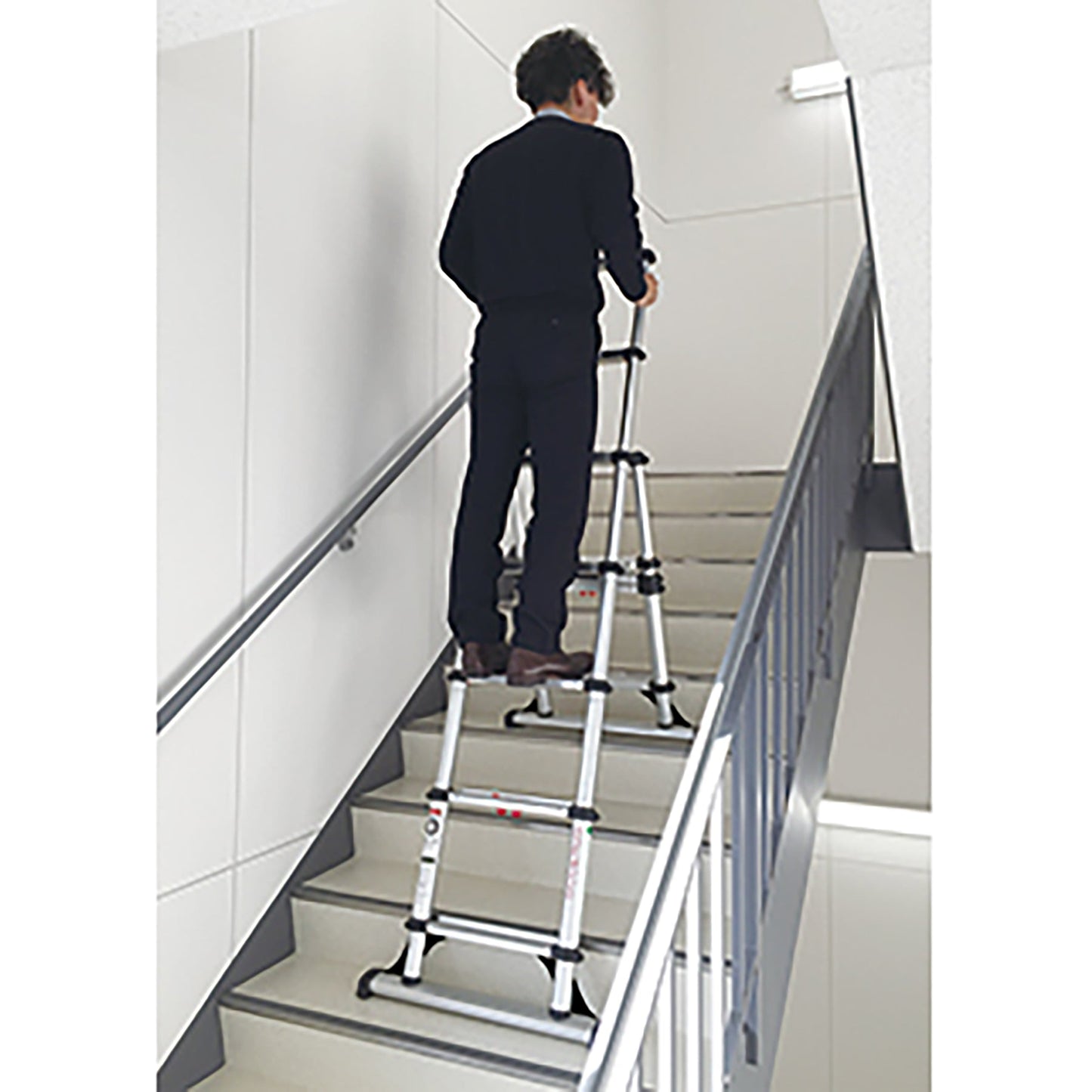 コンビラダーN14ES ワンタッチ収縮式アルミ製伸縮脚立