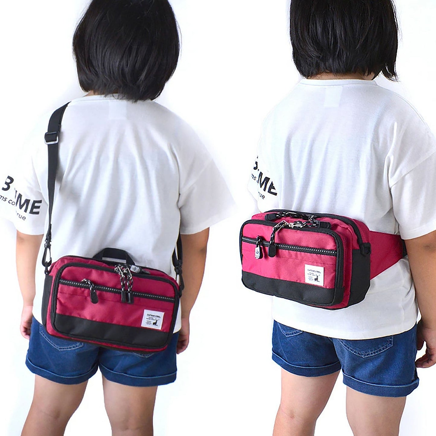 CAPTAIN STAG 2wayウエストバッグ 1265 ブラック