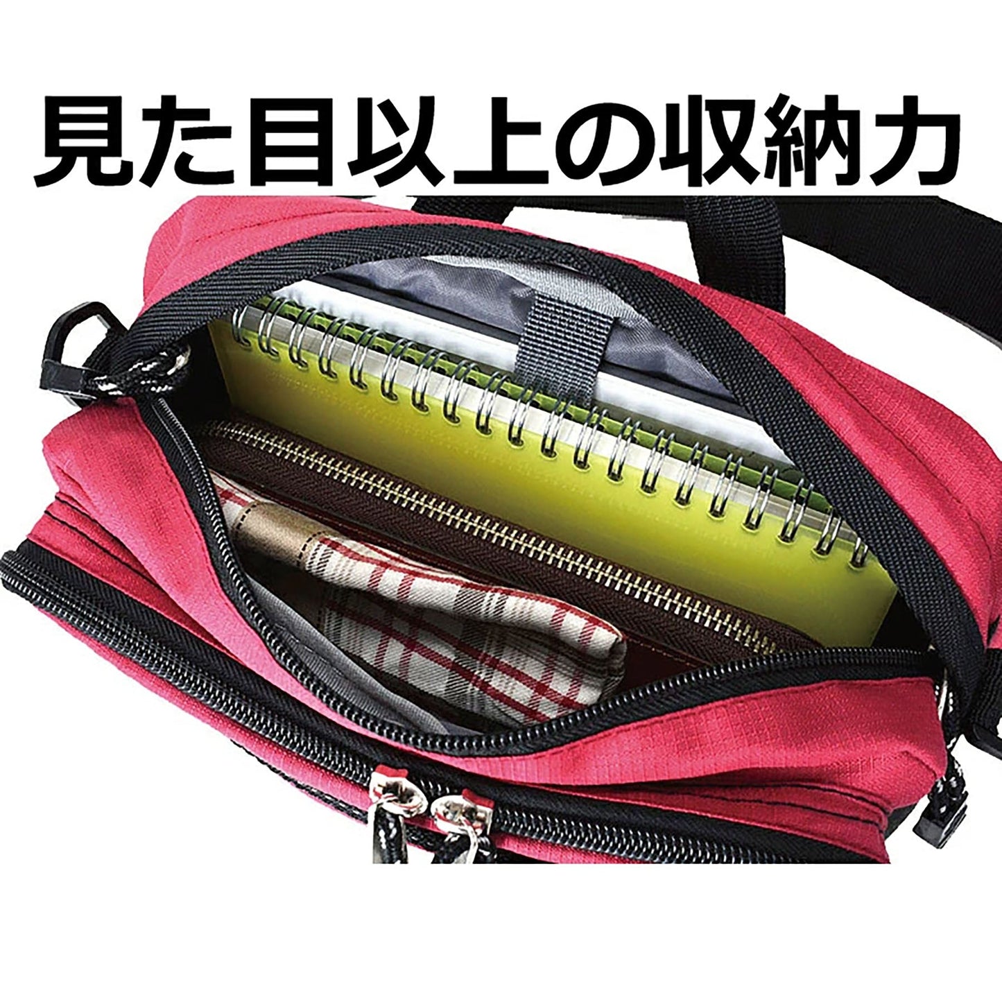 CAPTAIN STAG 2wayウエストバッグ 1265 ブラック