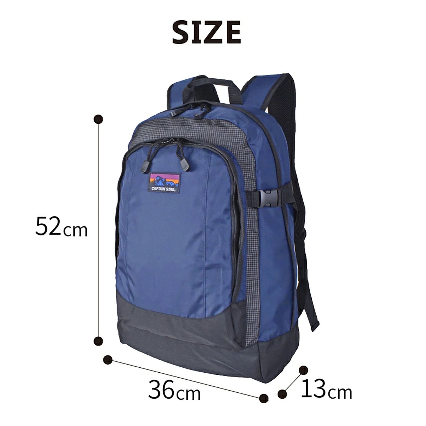 CAPTAIN STAG リュックサック 30L 1324 ブラック